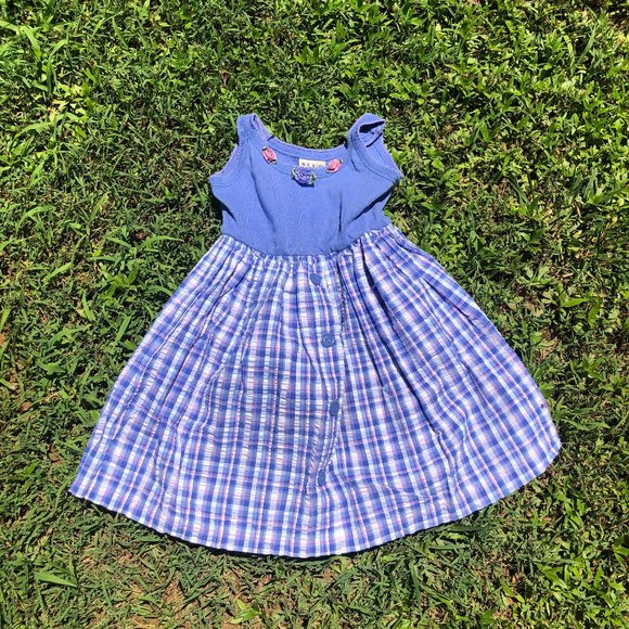 Periwinkle Gingham Sundress - Picture 1 of 1